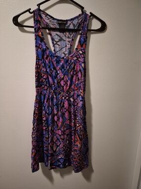 Wet Seal Purple Multi-Color Mini Dress